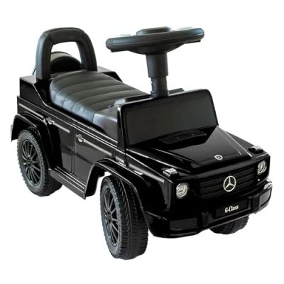 Abbildung von Lemodo Rutscherauto Babyrutscher Mercedes G350d, leiselaufende Kunststoffräder, mit Soundlenkrad