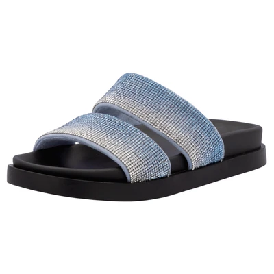 Abbildung von RIEKER Sport Pantolette, Sommerschuh, Strandschuh, Schlappen, Poolslides im Glitzer Look