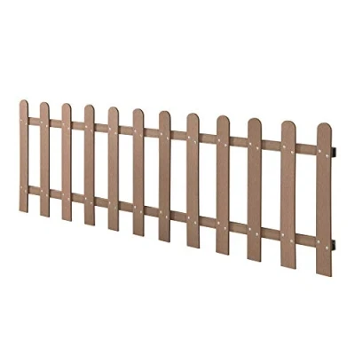 Abbildung von neu.holz WPC Gartenzaun Lattenzaun Holzzaun Friesenzaun Sichtschutz Braun