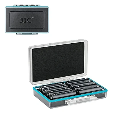 Abbildung von JJC Aufbewahrungsbox für Hartplastikbatterien mit 8 Steckplätzen AA 14500 Batterien