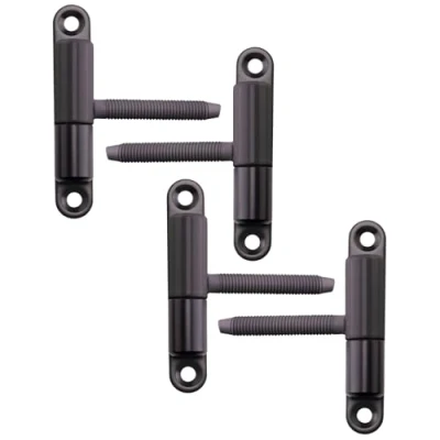 Abbildung von SO TECH® Türbeschlag Renovierband Türband Aufschraubband 15 x 83 mm Scharnier Stahl (4 St), für Innentüren zum Auf &amp; Einschrauben, schwarz, 4 Stück