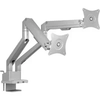 Abbildung von ICY BOX Monitorständer für 2 Monitore (17&quot; bis 32&quot;), Höhenverstellbar, VESA kompatibel (75x75, 100x100), einfaches Kabelmanagement, Aluminium/Stahl, IB MS524 T