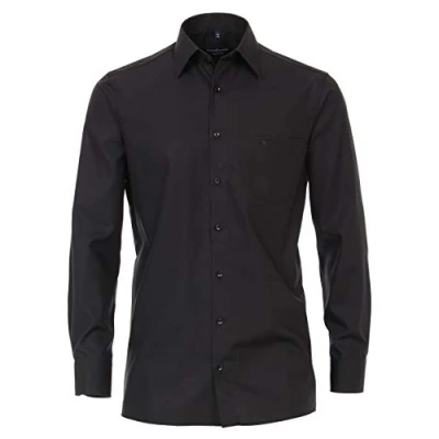 Abbildung von CASAMODA Comfort Fit Hemd Langarm New Kent Kragen Popeline schwarz Gr. 41