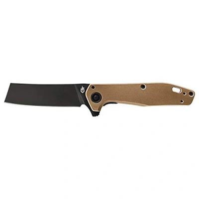 Abbildung von Gerber Taschenklappmesser, Klingenlänge: 7,6 cm, Fastball Cleaver 20CV, Beschichteter Edelstahl, Coyote, 30 001841