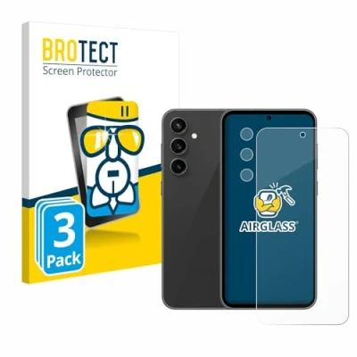 Abbildung von BROTECT Schutzglas für Samsung Galaxy S23 FE (Display+Kamera) (3 Stück) Schutzfolie Panzer Folie Glas [Extrem Kratzfest 9H, Anti Fingerprint,