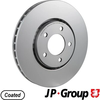 Abbildung von JP GROUP 5063100400 Bremsscheibe Vorderachse 302 28 5 Belüftet beschichtet CHRYSLER: VOYAGER 4