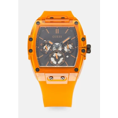 Abbildung von Guess Phoenix Chronograph, Herren, Größe: One Size, Navy sunray/orange