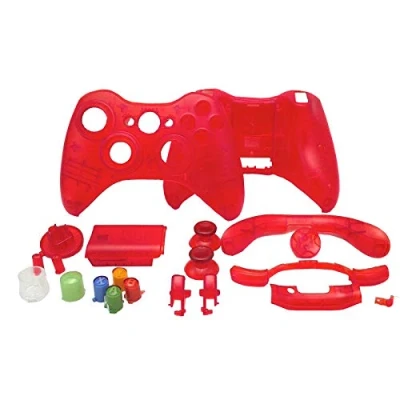 Abbildung von OSTENT Ersatzgehäuse Shell Buttons Kit kompatibel für Microsoft Xbox 360 Wireless Controller Farbe Rot