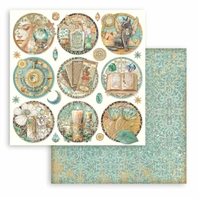 Abbildung von Stamperia Fortune 12x12 Inch Paper Sheets Rounds (10pcs) (SBB996) (DISCONTINUED)