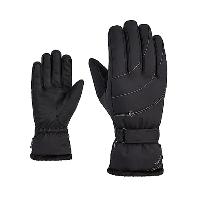 Abbildung von Ziener Fingerhandschuh schwarz, Damen, Größe: 8, Schwarz