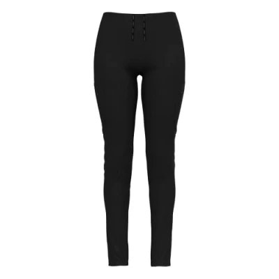 Abbildung von ODLO Highwayshop Damen Essential Ascent Lauftigh Stoffhose, Damen, Größe: Medium, Schwarz