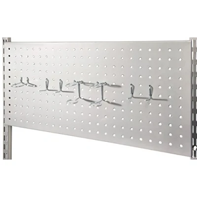 Abbildung von Phoenix 124252SI Lochwand mit 7 Werkzeughaken, Silber, 1.5x60x30 cm