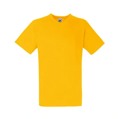 Abbildung von Fruit of the Loom Herren T Shirt Valueweight V Neck 61 066 0 Sunflower XL