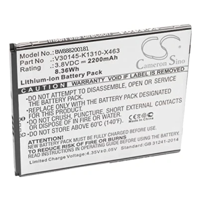Abbildung von vhbw 1x Akku kompatibel mit Gigaset GS170, GS160 Handy Smartphone Telefon (2200 mAh, 3,8 V, Li Ion)