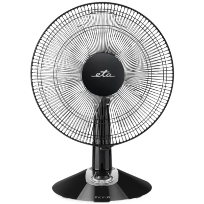 Abbildung von Tischventilator ETA Zefir ETA160790010 Tischventilator, Stufe 3, 45 W, Oszillation, Durchmesser 30 cm, Schwarz