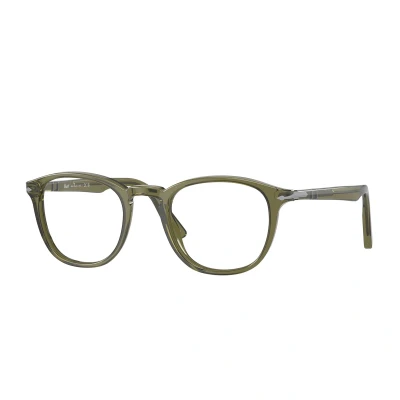 Abbildung von Persol Herren PO3143V 1142 Rahmen von BRILLEN Acetat Grün Transparent Rund Normal