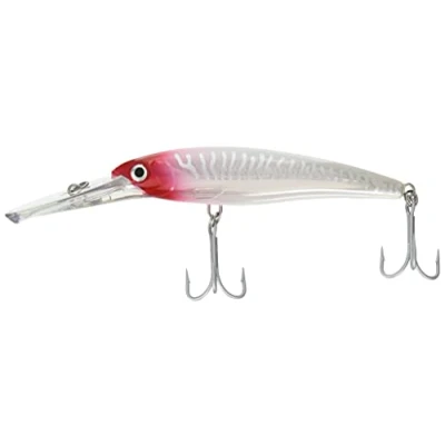 Abbildung von Rapala X Rap Magnum Angelköder Angelzubehör mit großer Tauchschaufel Salzwasser Spinnköder Lauftiefe 9m Fischköder 16cm, 72g Hergestellt in Estland Red Head UV