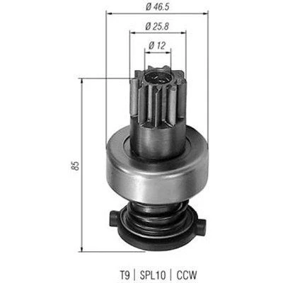 Abbildung von MAGNETI MARELLI 940113020124 Ritzel, Starter