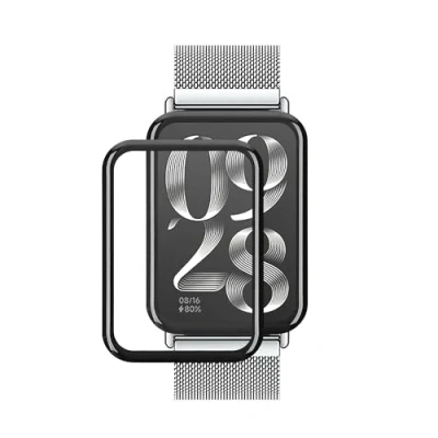 Abbildung von kwmobile 2X Transparente Displayschutzfolie kompatibel mit Xiaomi Mi Band 8 Pro Folie Schutzfolie für Fitness Tracker robuster Displayschutz