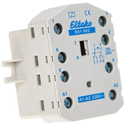 Abbildung von Eltako Verteiler Schaltrelais 230V. 2 Wechsler 10A/250V AC 81002430