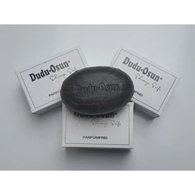 Abbildung von 3x150g Dudu Osun Schwarze Seife Pure Natürliche Parfümfrei 150 g