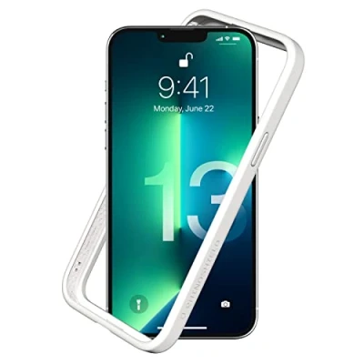 Abbildung von RhinoShield Bumper Case kompatibel mit [iPhone 13 Pro Max] CrashGuard NX Stoßdämpfende Schutzhülle im schlanken Design 3.5 Meter Fallschutz Weiß