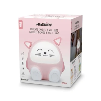 Abbildung von Bigben Bluetooth Lautsprecher mit Nachtlicht Kinder Katze