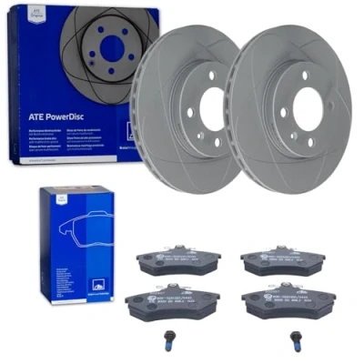 Abbildung von ATE PowerDisc Bremsscheiben 256mm + Beläge vorne passend für Passat 35i
