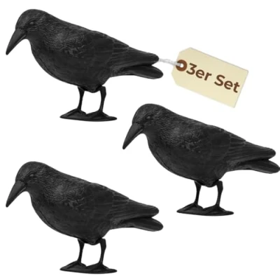 Abbildung von GarPet Vogel Schreck 3x Taubenabwehr Vogelabwehr Krähe Raben Attrappe Tauben