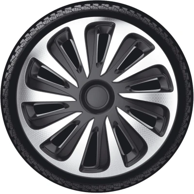 Abbildung von AutoStyle PP 5316SB Radblenden 16Zoll schwarz/silber