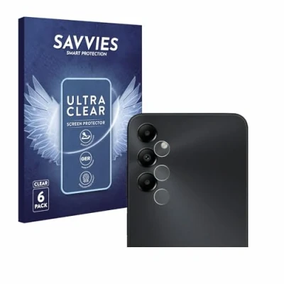 Abbildung von Savvies 6 Stück Schutzfolie für Samsung Galaxy A05s (NUR Kameraschutz) Displayschutz Folie Ultra Transparent