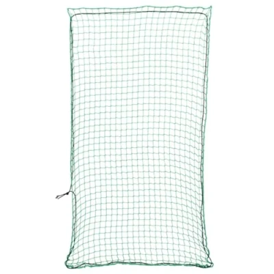 Abbildung von vidaXL Anhängernetz, Hängernetz mit Gummiseil, Abdecknetz für Anhänger, Transportnetz Ladungssicherungsnetz Gepäcknetz, Grün 6x3m PP
