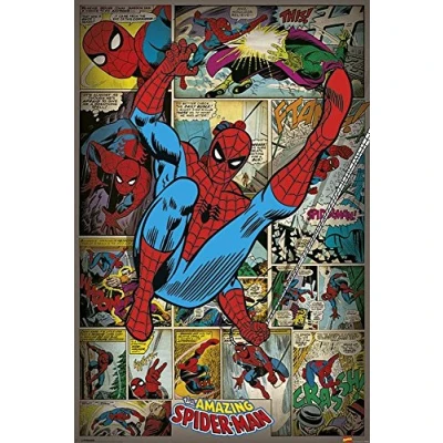 Abbildung von Close Up Marvel Poster Spider Man Retro Comic (61cm x 91,5cm)