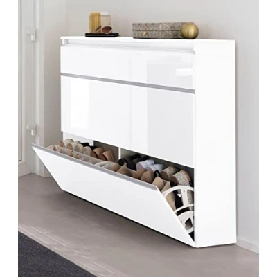 Abbildung von möbelando Schuhschrank Magione 121 x 108 26.5 cm (B/H/T)