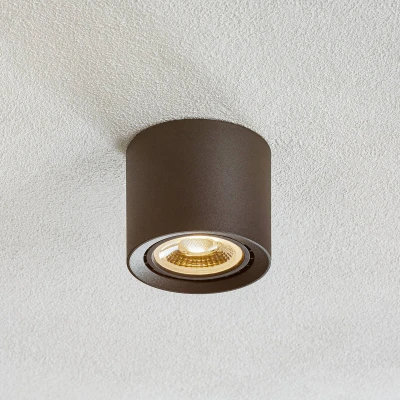 Abbildung von Lucide FEDLER Deckenstrahler Ø 12 cm LED Dim to warm GU10 1x12W 2200K/3000K Schwarz