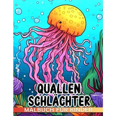 Abbildung von Quallen Schlächter Malbuch für Kinder: Kinder mit über 50 hochwertigen Seiten erstaunlichen Bildern zum Ausmalen.