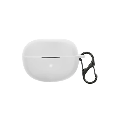 Abbildung von kwmobile Hülle kompatibel mit Bose Ultra Open Earbuds Kopfhörer Silikon Schutzhülle Etui Case Cover Schoner in Weiß