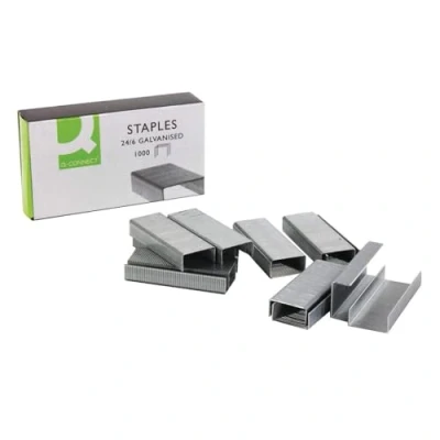 Abbildung von Q Connect KF01278 Packung mit 1000 Heftklammern