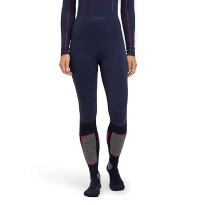 Abbildung von FALKE Damen Baselayer Hose Maximum Warm 3/4 W TI Funktionsmaterial schnelltrocknend 1 Stück, Blau (Space Blue 6116) Trend, XS