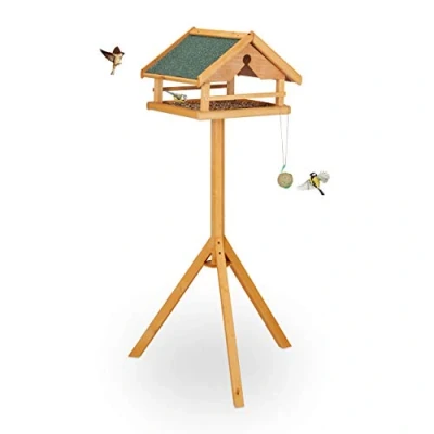 Abbildung von relaxdays Vogelhaus Vogelfutterhaus mit Ständer