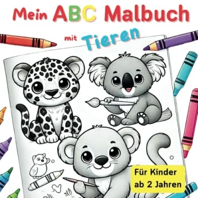 Abbildung von Mein ABC Malbuch mit Tieren: Für Kinder ab 2 Jahren