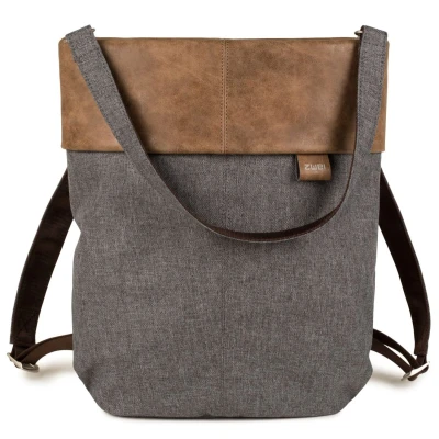 Abbildung von ZWEI Olli OR12 Stone grau 2in1 Rucksack Tasche