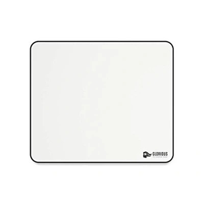 Abbildung von Glorious Gaming Cloth Mousepad (groß) Gesteppte Ränder, Glatte Oberfläche für Speed &amp; Control, Anti Rutsch Boden, waschmaschinenfest, groß (330 x 280 3mm) Weiß