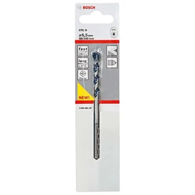 Abbildung von Bosch Accessories Professional 1x CYL 5 Betonbohrer (für Beton, Ø 6,5 x 100 mm, Robust Line, Zubehör Schlagbohrmaschine)
