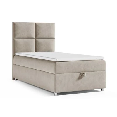 Abbildung von Best For Home Boxspringbett mit Bettkasten Trinity K2 Single Bonellfederkern inkl. Topper (Beige, 90x200)