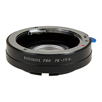 Abbildung von Fotodiox Pro Lens Mount Adapter Compatible with Pentax K Lenses on Sony A (Minolta AF) Cameras