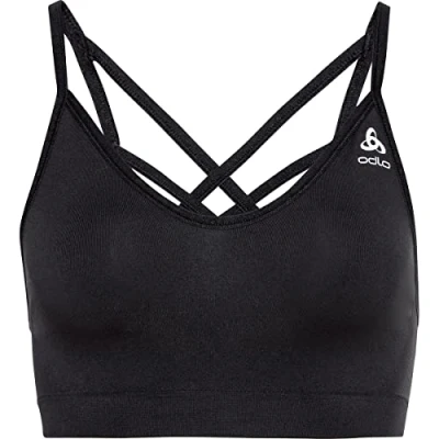 Abbildung von ODLO Seamless SOFT Sports BRA Sportbh mit leichter Stützkraft, Damen, Größe: Medium, Black