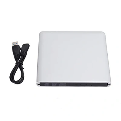 Abbildung von Externes CD Laufwerk USB 3.0 Externe Hochgeschwindigkeits DVD/CD RW Laufwerke Externer Aluminium Karte Reader Brenner Tragbarer Optisches für ME/2000/XP/WIN7/WIN8/WIN10/OS