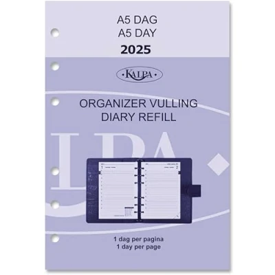 Abbildung von Organizer Diary for 2025, A5 size, with 1 day per page