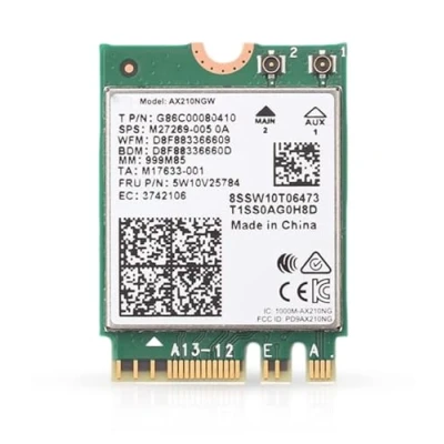 Abbildung von HighZer0 Electronics AX210 WiFi 6E Card Tri Band 2.4/5/6 GHz Wi Fi Up to 2.4 Gbps M.2 for PC No vPro Supports Bluetooth 5.3 &amp; Intel, AMD, Windows 10/11, Linux AX210NGW (AX210)